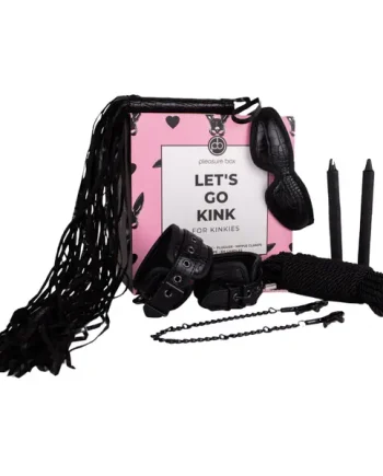 Dreamtoys Pleasure Box Let's Go Kink Sex Toy Kit Black