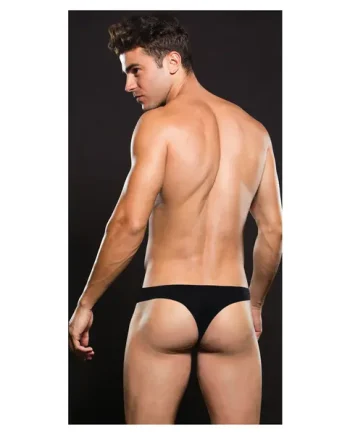 Envy Microfiber Thong Black